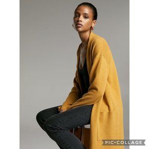 Aritzia Babaton Lance Cardigan in Mustard Yellow